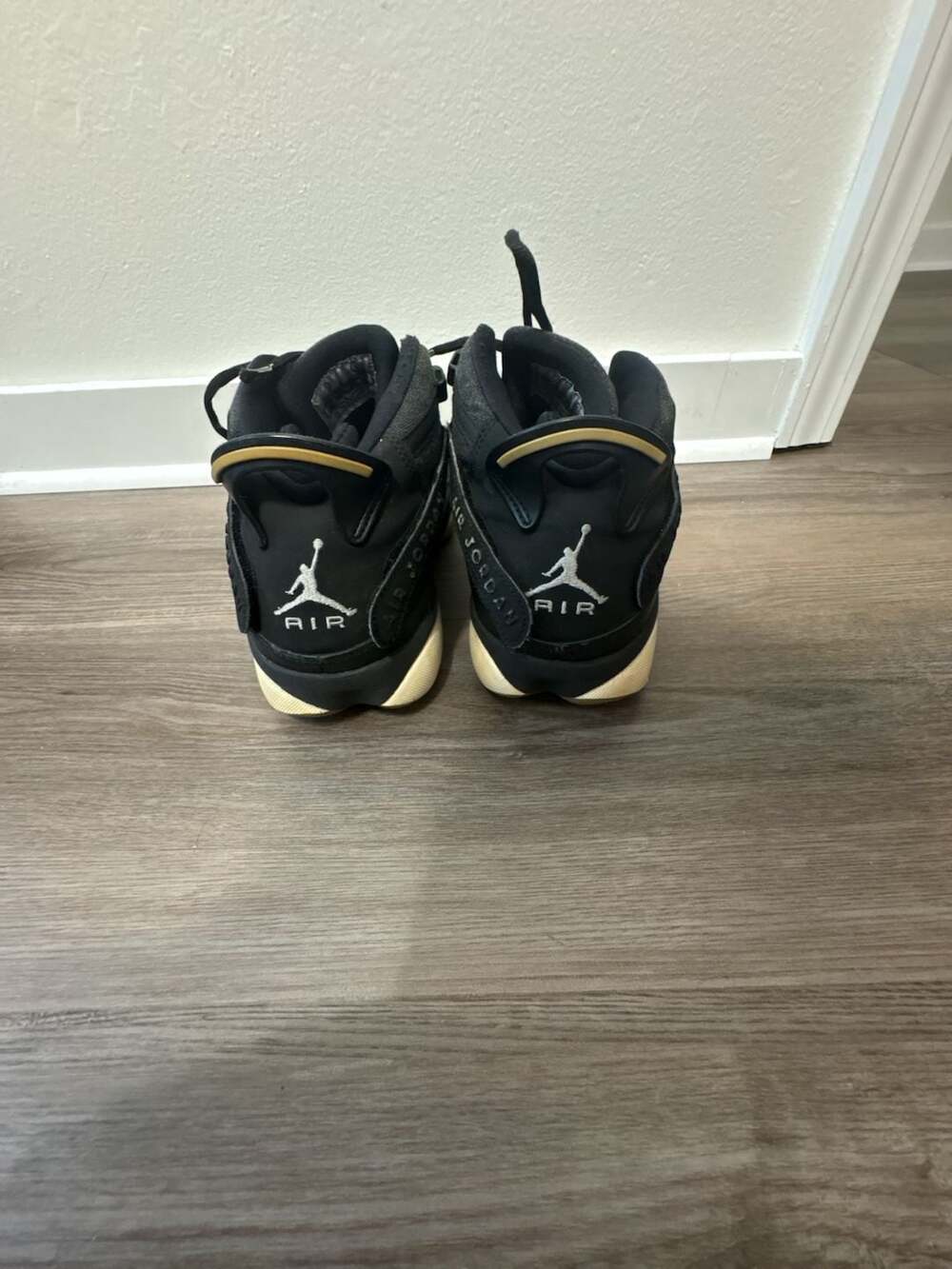 Jordan 6 Rings Black and Tan Sneakers - Picture 10 of 10